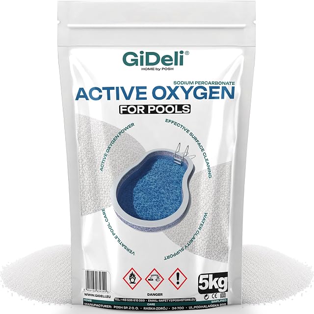 GiDeli sodium percarbonate active oxygen granulate in a five kilogram bucket