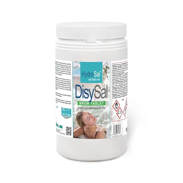HYDROSAL DisySal bromine tablets of 20 grams in a one kilogram pack