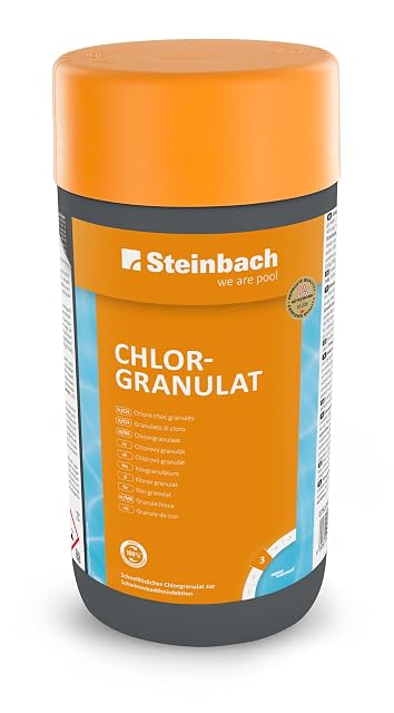 Steinbach fast-dissolving chlorine granulate in a one kilogram pack