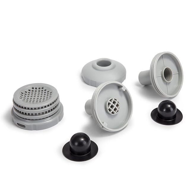 Grey Intex Ø 32 mm pool connection set for the water-circulation inlet