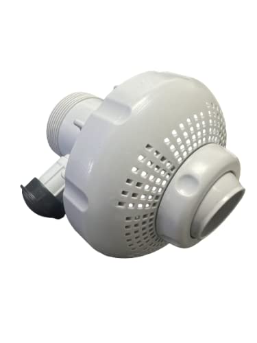 poolomio 38 mm water-circulation nozzle set for Intex pools with shut-off valves