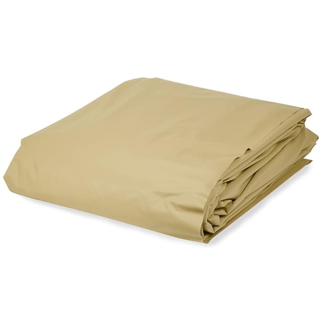 Sand coloured Paradies Pool bead liner for a round 300 by 120 centimetre pool