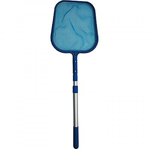 well2wellness pool leaf net with a three-part telescopic pole and a plastic frame